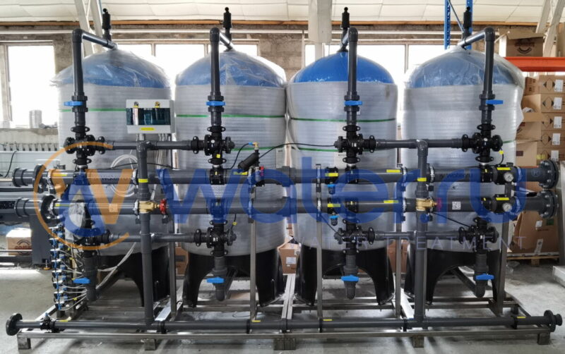 "Элводтех" Автоматические фильтры осветлители EST36x4  для доочистки сточных вод.